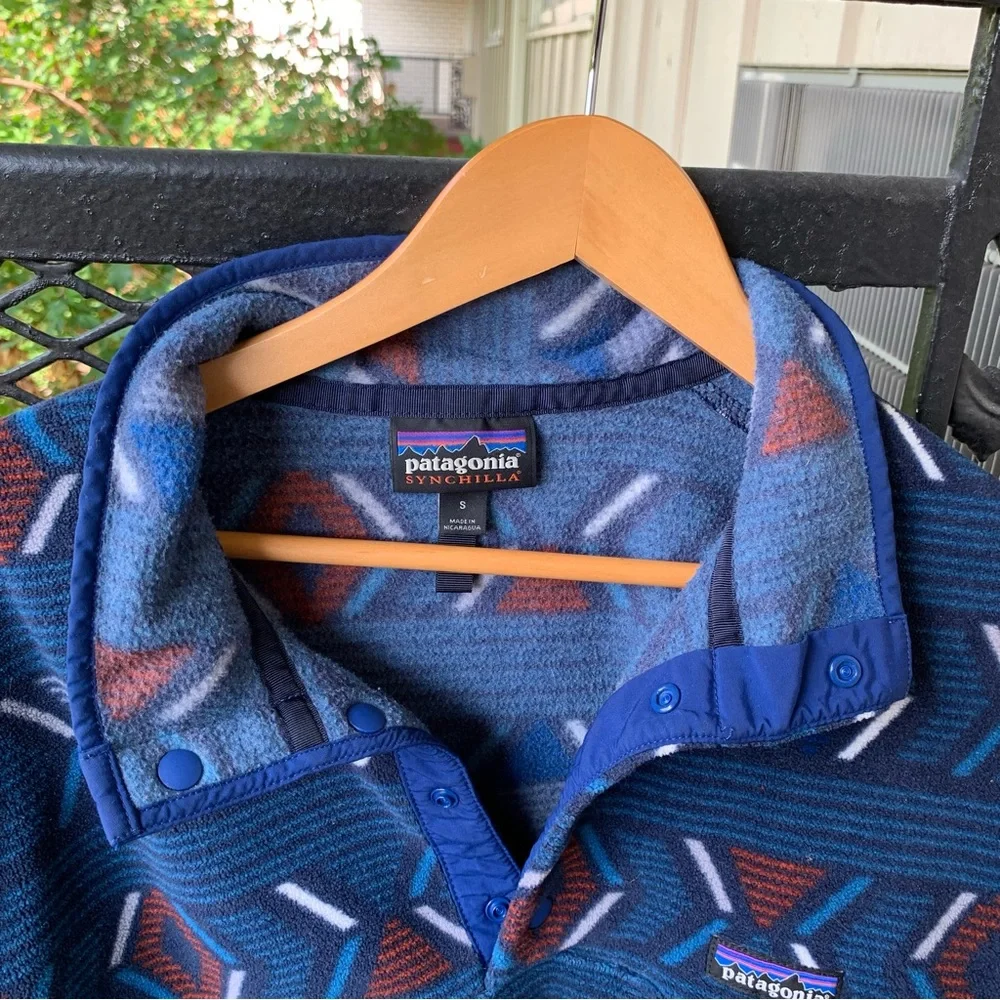 Patagonia Fleece Synchilla Snap-T Pullover Sweater Vintage Rare Men’s Small - Picture 4 of 6
